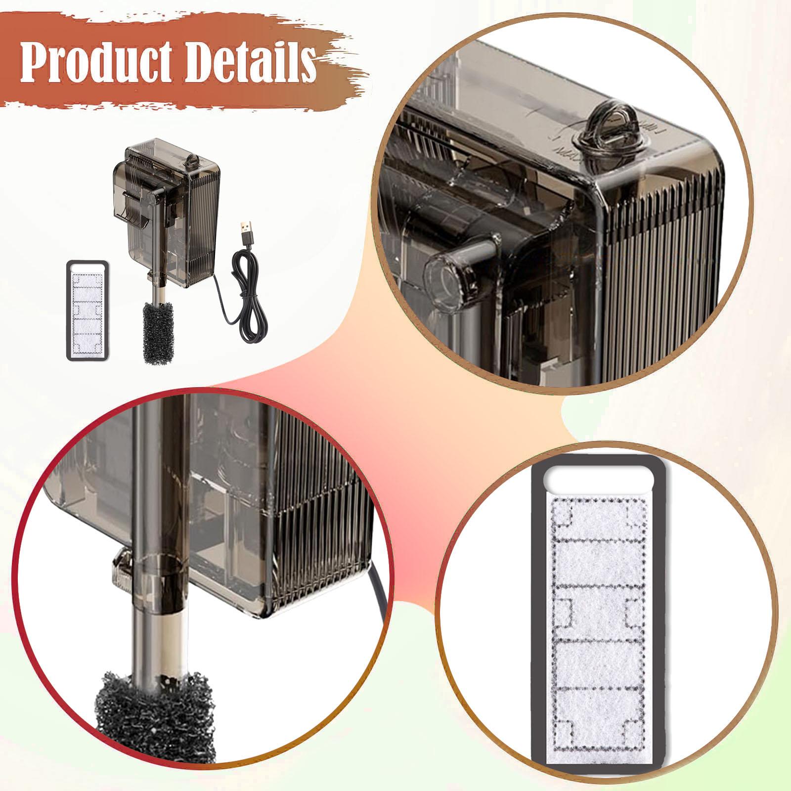 Aquael Filter Fzn - Back Aquarium Filter Compact for Fresh
