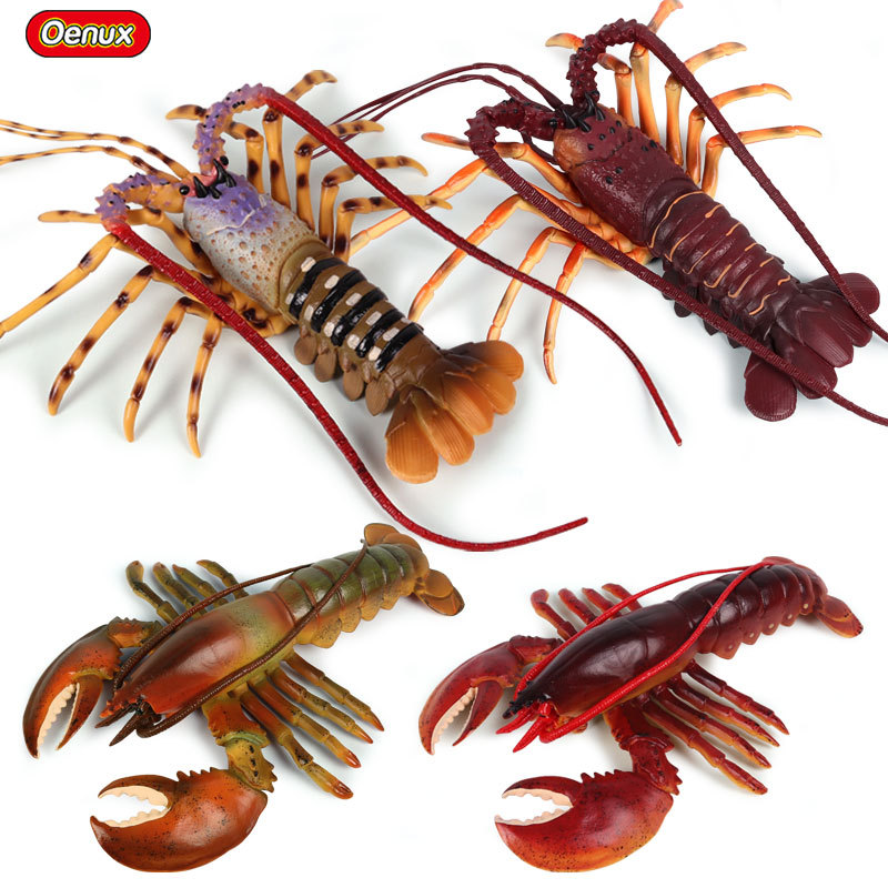 Marine Aquarium Hermit Crab - Realistic Marine Life Figurine American Lobster