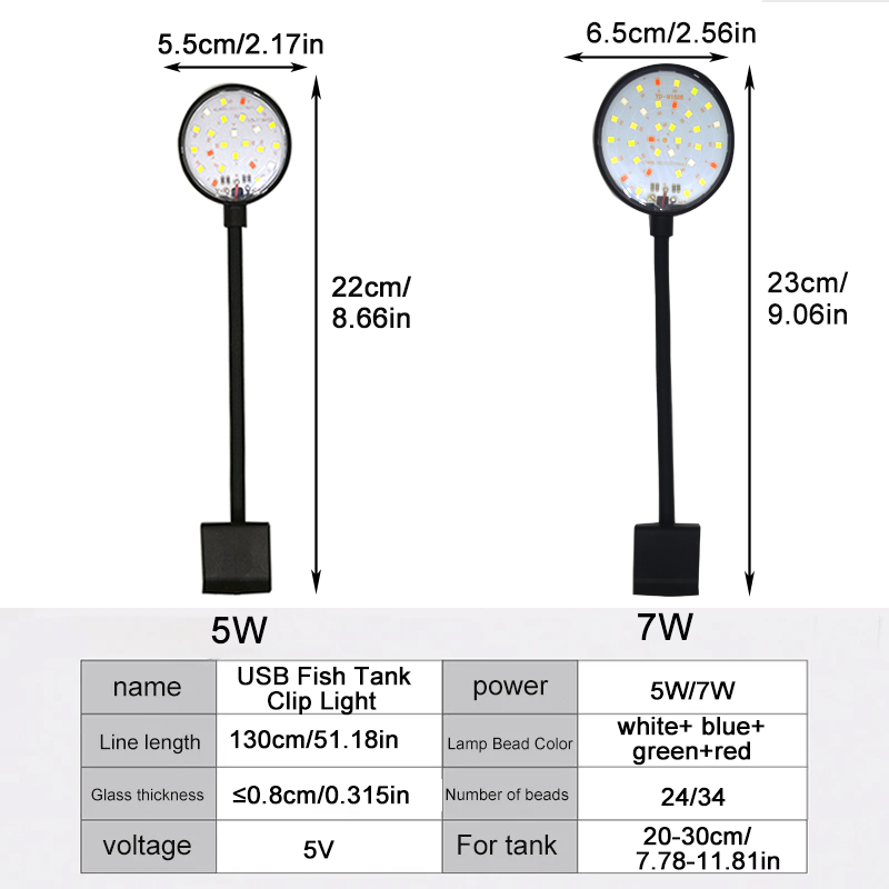 USB Aquarium LED Lamp Fish Tan - Aquarium Marine Light review and price