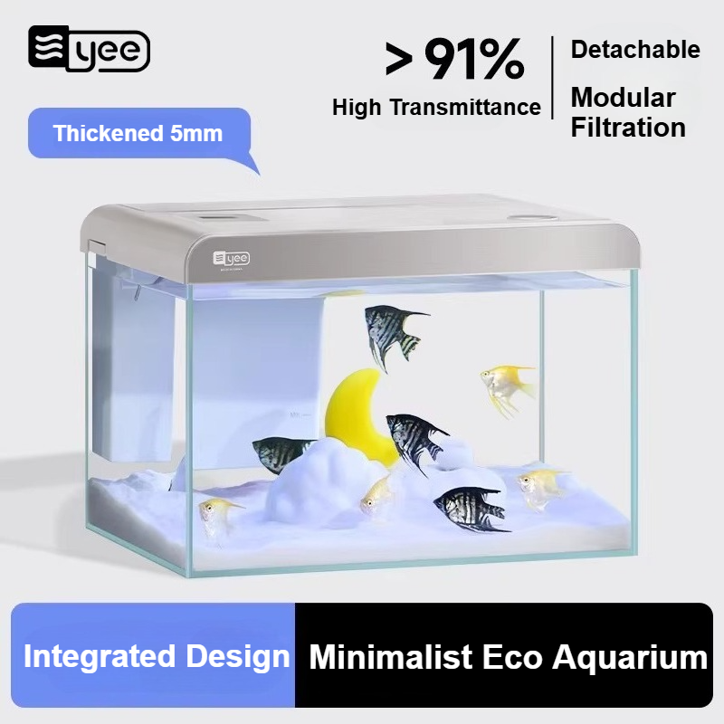 Ultra Clear Glass Desktop Aqua - Marine Aquarium With Sump review and price