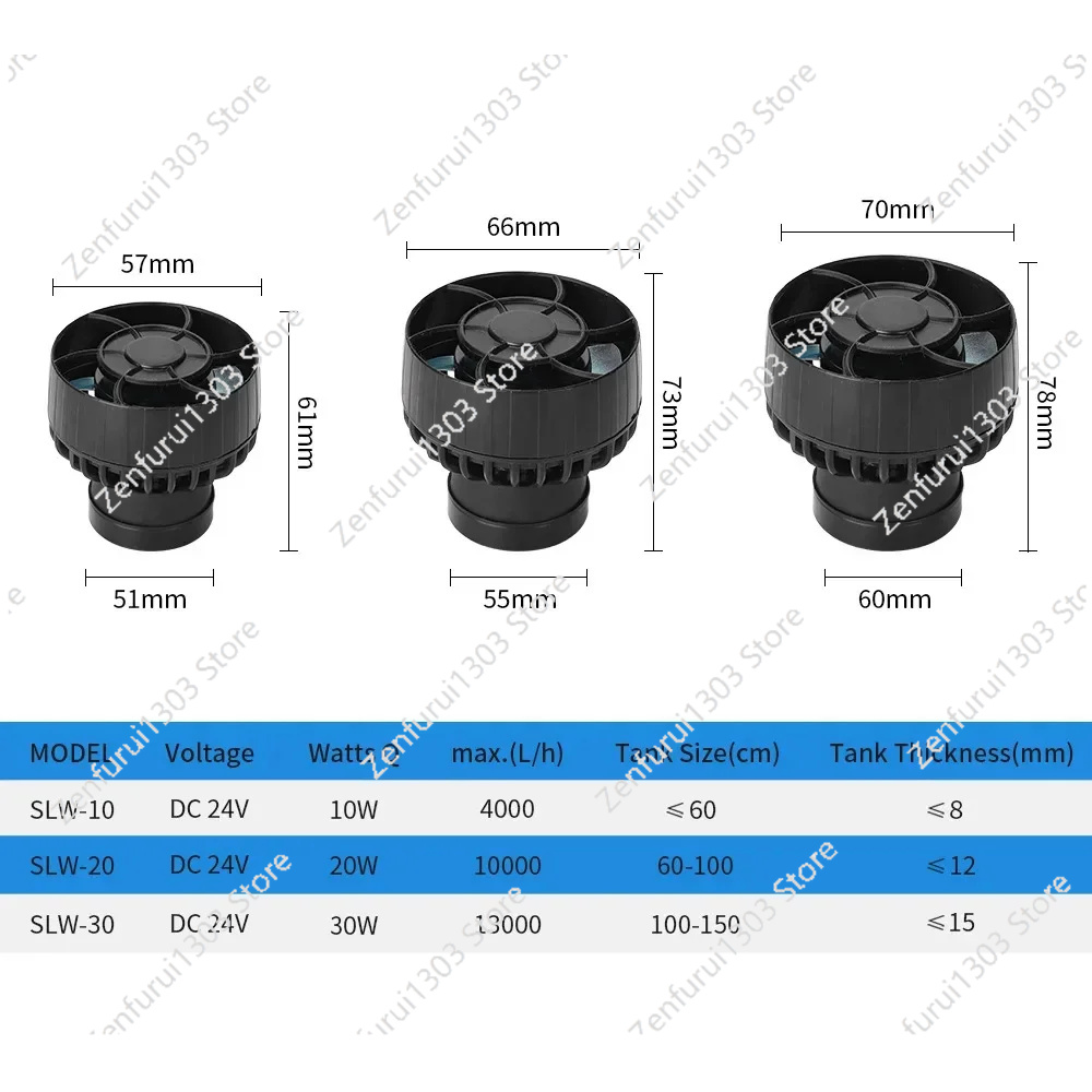SLW10/20/30 Silent Wave Maker  - Marine Aquarium Wave Maker review and price