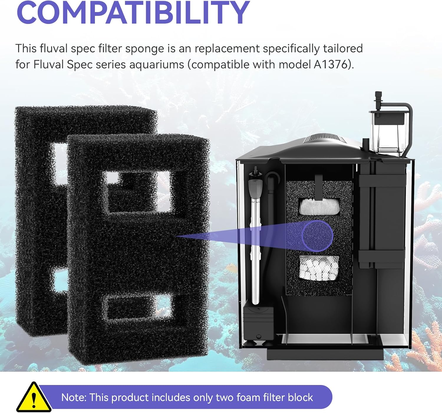 Compatible Foam Filter Block F - Fluval Aquarium Spec review and price