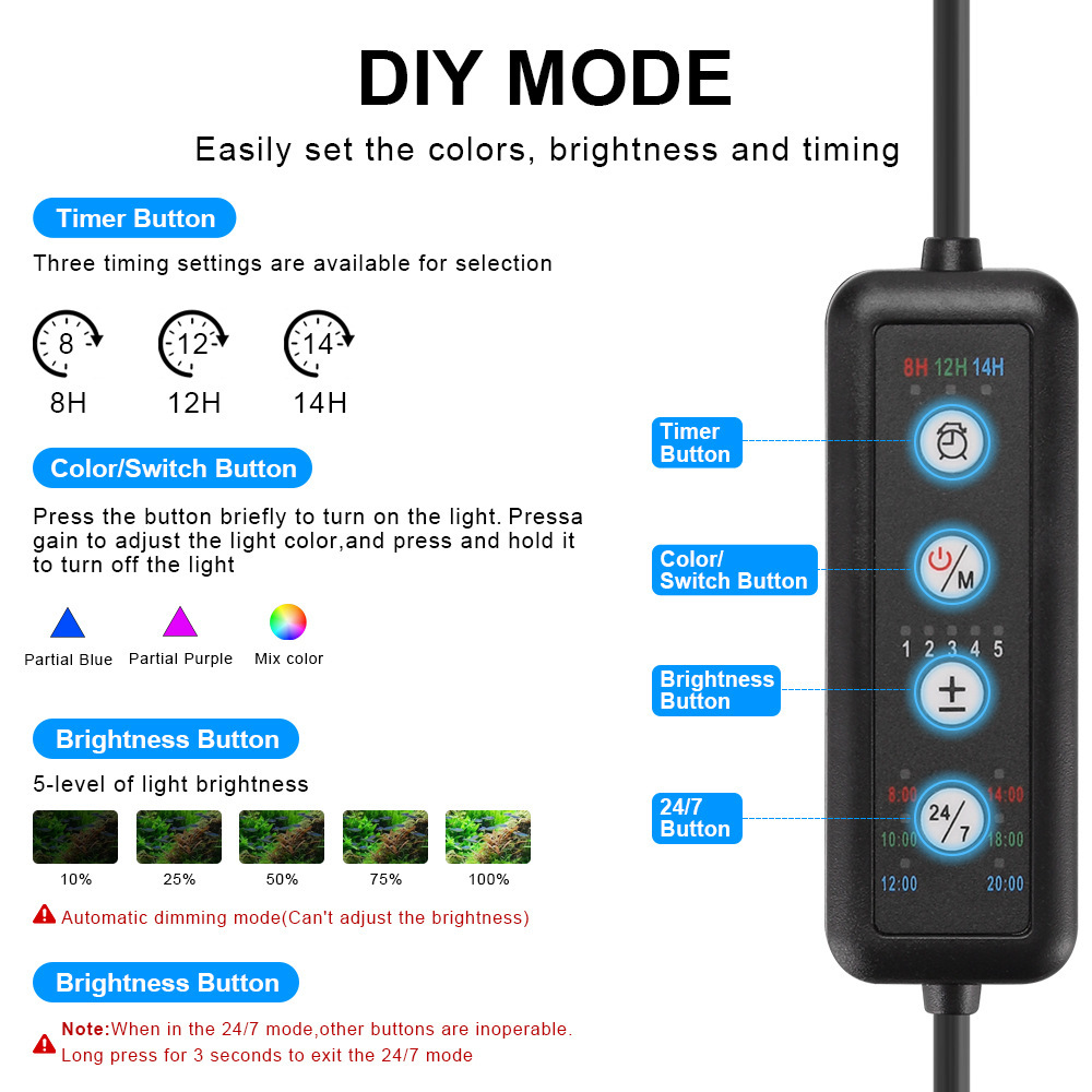 LED Aquarium Light Full Spectr - Aquarium Marine Light review and price