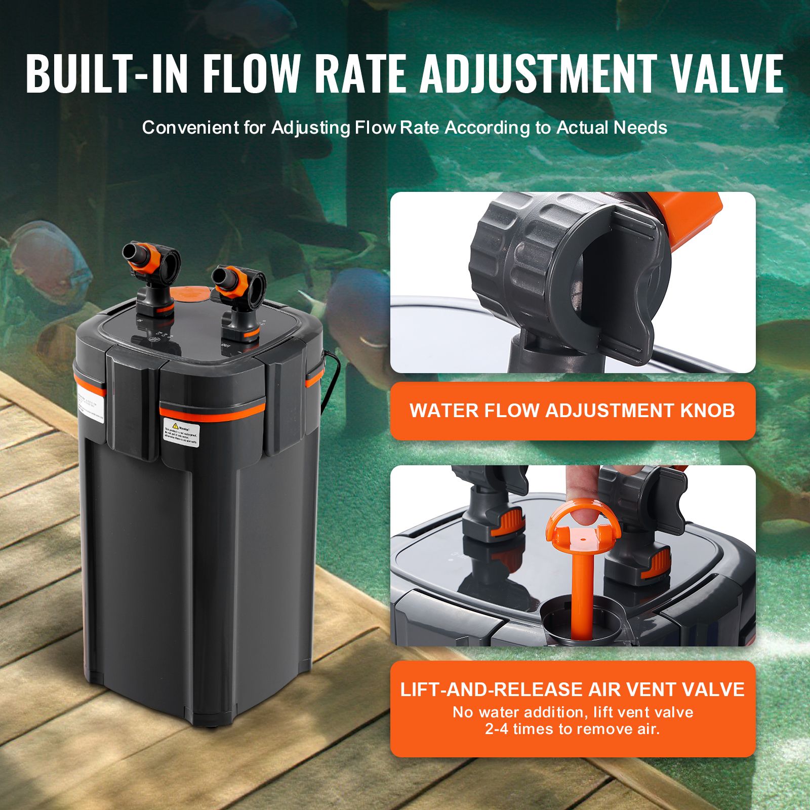 Aquarium Filter 528GPH, 5-Stag - Marine Aquarium Uv review and price