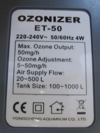 Weipro ET50 ET100 ET200 Ozone  - Marine Aquarium Ozone review and price